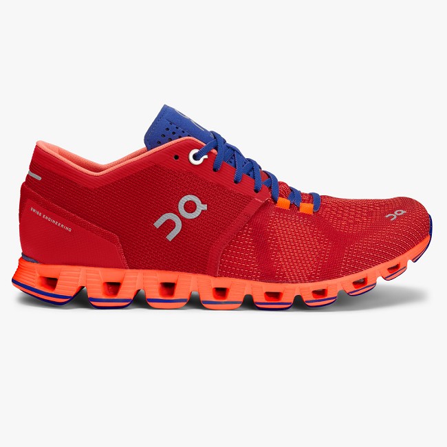 ON Cloud X Womens - Women's Trainers NZ-38715 Red/Flash